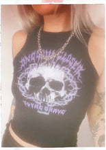 Load image into Gallery viewer, One Soul Closer To The Grave - Black Racerback Tank
