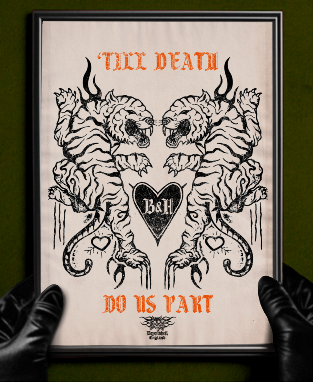 ‘Till Death Tiger Print (Custom Initials)