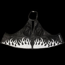 Load image into Gallery viewer, Flamin’ Harley Leather Halter

