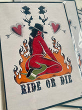 Load image into Gallery viewer, Ride or Die Devil Cowgirl - Art print
