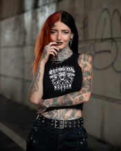Load image into Gallery viewer, Cerberus Black Racerback Tank
