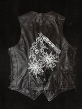 Load image into Gallery viewer, Leather Flail Zip Waistcoat - Medium (UK shipping only)
