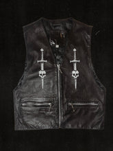 Load image into Gallery viewer, Leather Flail Zip Vest - XS (UK shipping only)
