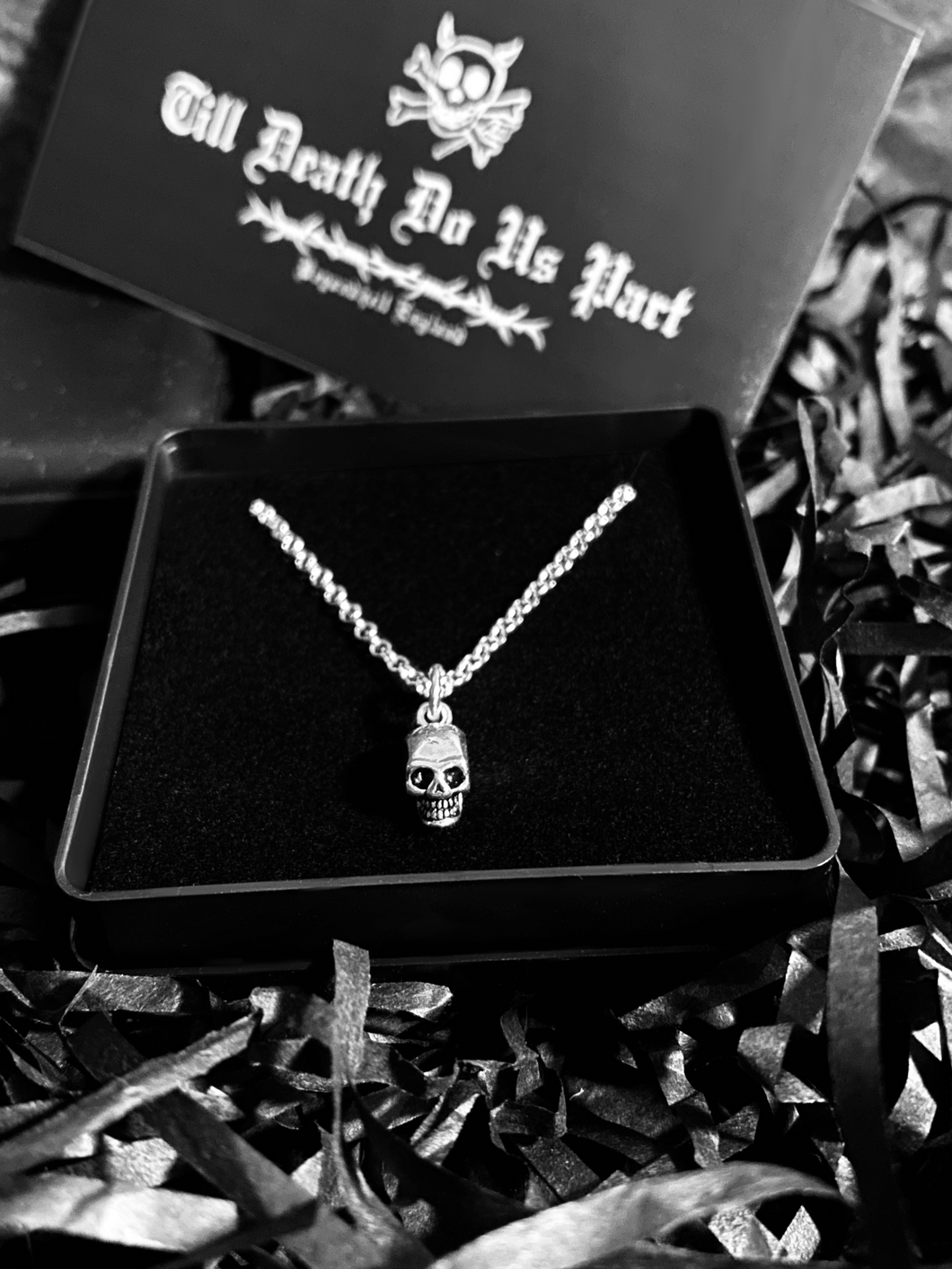 ‘Till Death Do Us Part - Mini Skull Necklace - 925 Sterling Silver