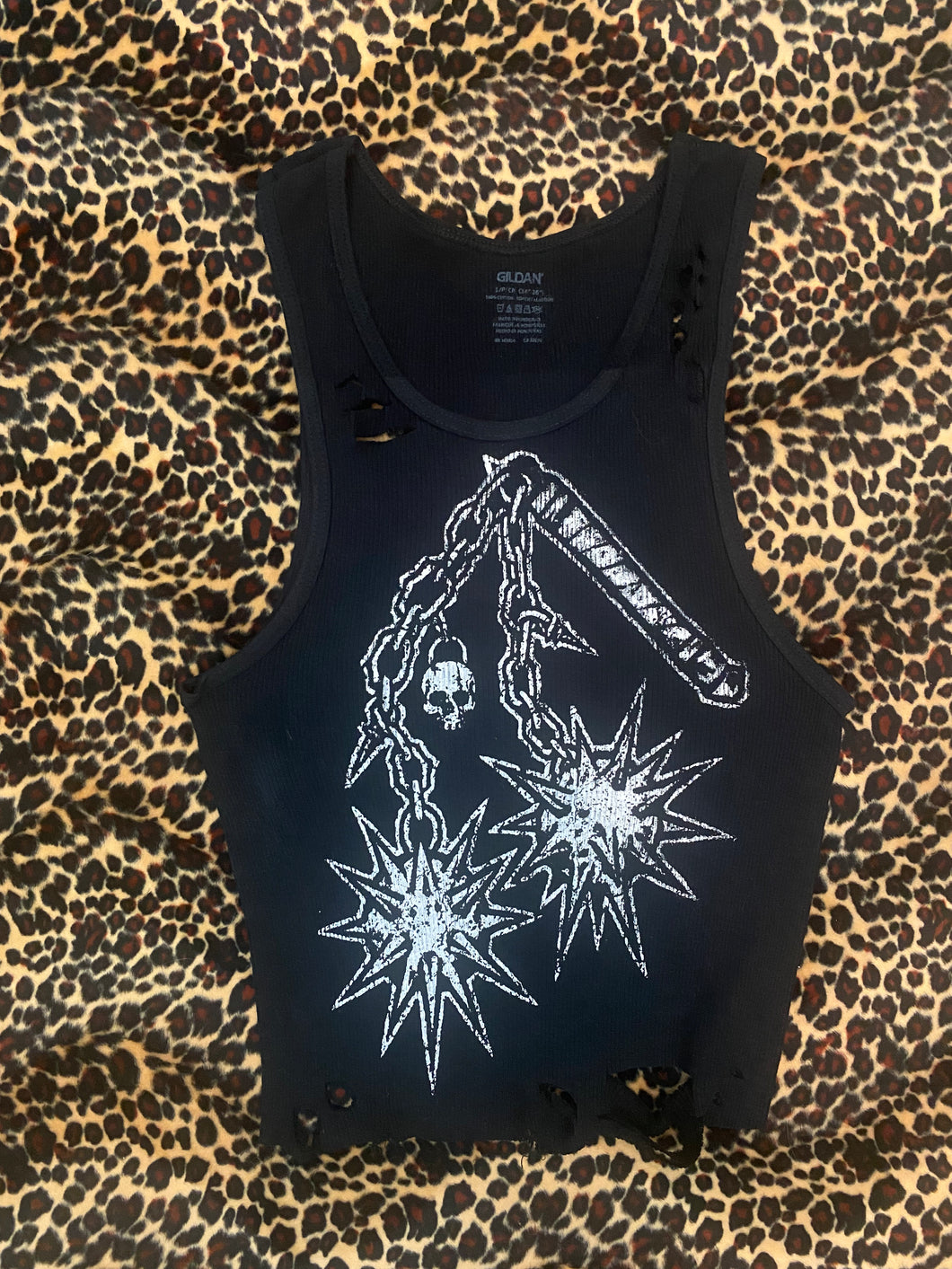 Small - Flail Black Tank