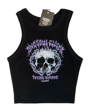 Load image into Gallery viewer, One Soul Closer To The Grave - Black Racerback Tank
