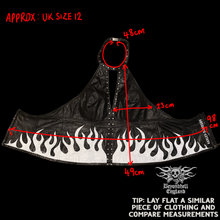 Load image into Gallery viewer, Flamin’ Harley Leather Halter
