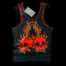 Load image into Gallery viewer, Chain of Skulls Handmade Tank (Medium)

